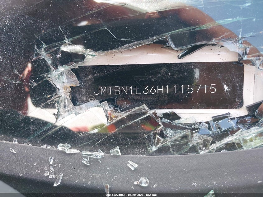 2017 Mazda 3 VIN JM1BN1L36H1115715 IAAI salvage auction — RIGHT SIDE, Salvage Title, sold $1,500 on 2026-07-09 (photo 9)
