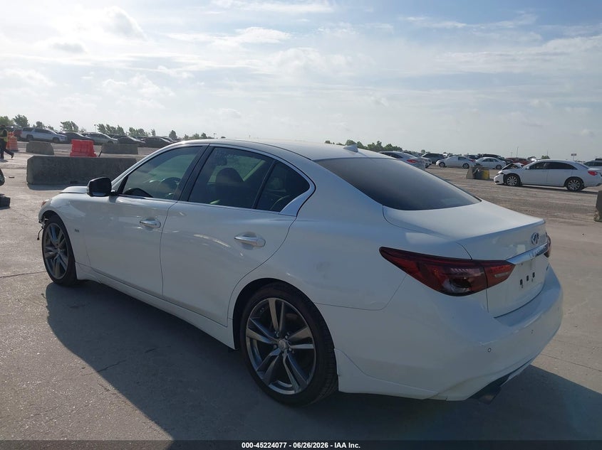 2019 Infiniti Q50 VIN JN1EV7AP9KM541221 IAAI salvage auction — FRONT END, Wait Title, sold $2,950 on 2026-08-23 (photo 3)