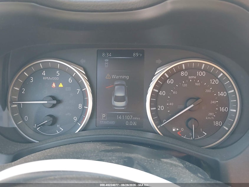 2019 Infiniti Q50 VIN JN1EV7AP9KM541221 IAAI salvage auction — FRONT END, Wait Title, sold $2,950 on 2026-08-23 (photo 7)