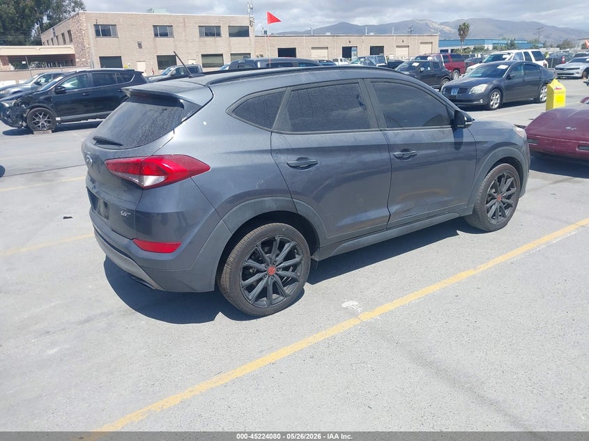 2017 Hyundai Tucson VIN KM8J33A23HU488051 IAAI salvage auction — LEFT REAR, Salvage (California), sold $2,050 on 2026-07-13 (photo 4)
