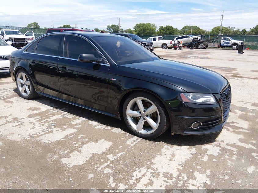 2012 Audi A4 VIN WAUHFAFL7CA112590 IAAI salvage auction — HAIL, Salvage Title, sold $2,600 on 2026-07-10 (photo 1)