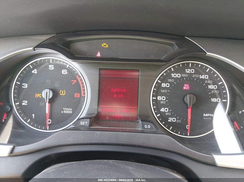 2012 Audi A4 VIN WAUHFAFL7CA112590 IAAI salvage auction — HAIL, Salvage Title, sold $2,600 on 2026-07-10 (photo 7)