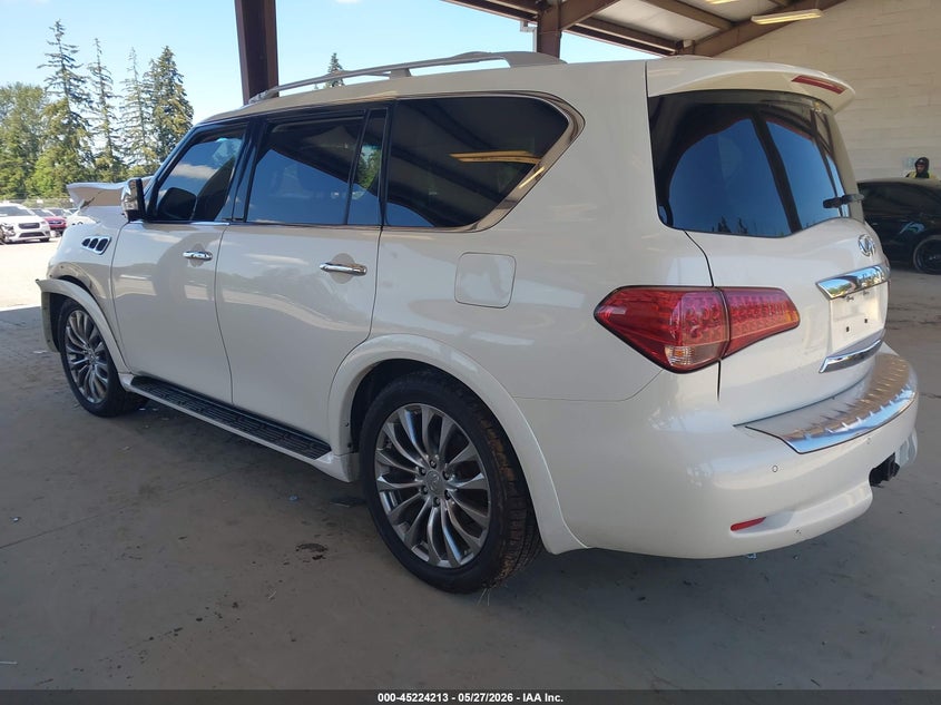 2016 Infiniti Qx80 VIN JN8AZ2NE5G9123958 IAAI salvage auction — FRONT END, Salvage Title, sold $1,250 on 2026-07-08 (photo 3)