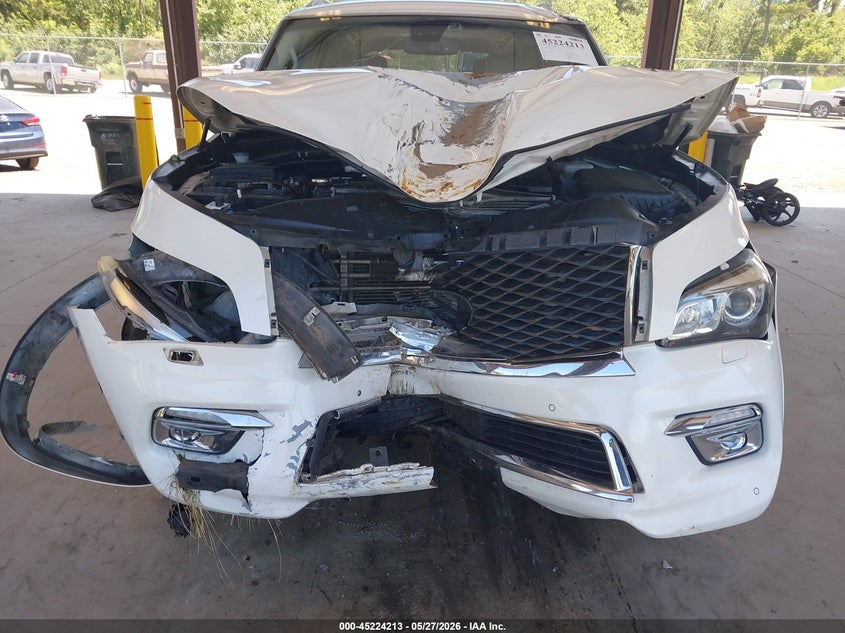 2016 Infiniti Qx80 VIN JN8AZ2NE5G9123958 IAAI salvage auction — FRONT END, Salvage Title, sold $1,250 on 2026-07-08 (photo 6)
