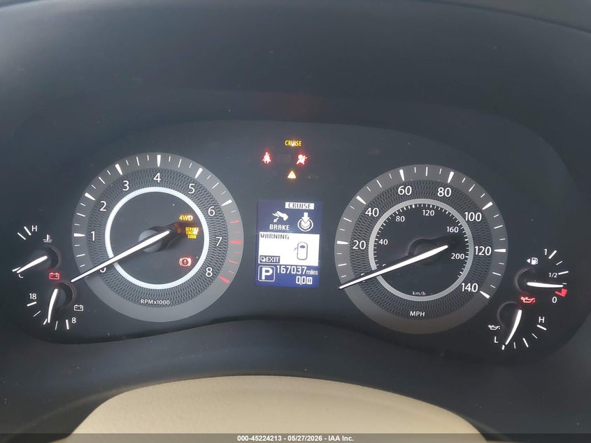 2016 Infiniti Qx80 VIN JN8AZ2NE5G9123958 IAAI salvage auction — FRONT END, Salvage Title, sold $1,250 on 2026-07-08 (photo 7)