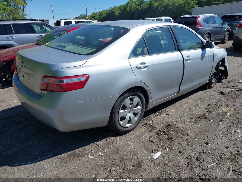 2007 Toyota Camry VIN JTNBE46K673071038 IAAI salvage auction — RIGHT FRONT, Clear (Massachusetts), sold $625 on 2026-07-07 (photo 4)