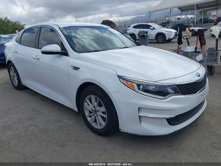 2016 Kia Optima VIN 5XXGT4L30GG047430 IAAI salvage auction — REAR END, Salvage (California), sold $2,300 on 2026-08-02 (photo 1)
