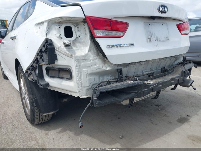 2016 Kia Optima VIN 5XXGT4L30GG047430 IAAI salvage auction — REAR END, Salvage (California), sold $2,300 on 2026-08-02 (photo 6)