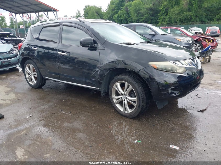 2009 Nissan Murano VIN JN8AZ18W19W155695 IAAI salvage auction — FRONT & REAR, Salvage - Greater Than 75% (Maryland), sold $425 on 2026-07-16 (photo 1)
