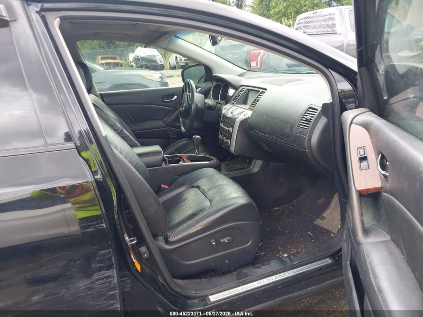 2009 Nissan Murano VIN JN8AZ18W19W155695 IAAI salvage auction — FRONT & REAR, Salvage - Greater Than 75% (Maryland), sold $425 on 2026-07-16 (photo 5)