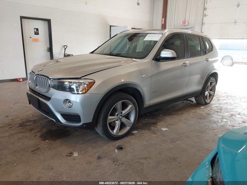 2017 BMW X3 VIN 5UXWX9C56H0T13226 IAAI salvage auction — REAR END, Salvage Title, sold $2,850 on 2026-07-22 (photo 2)