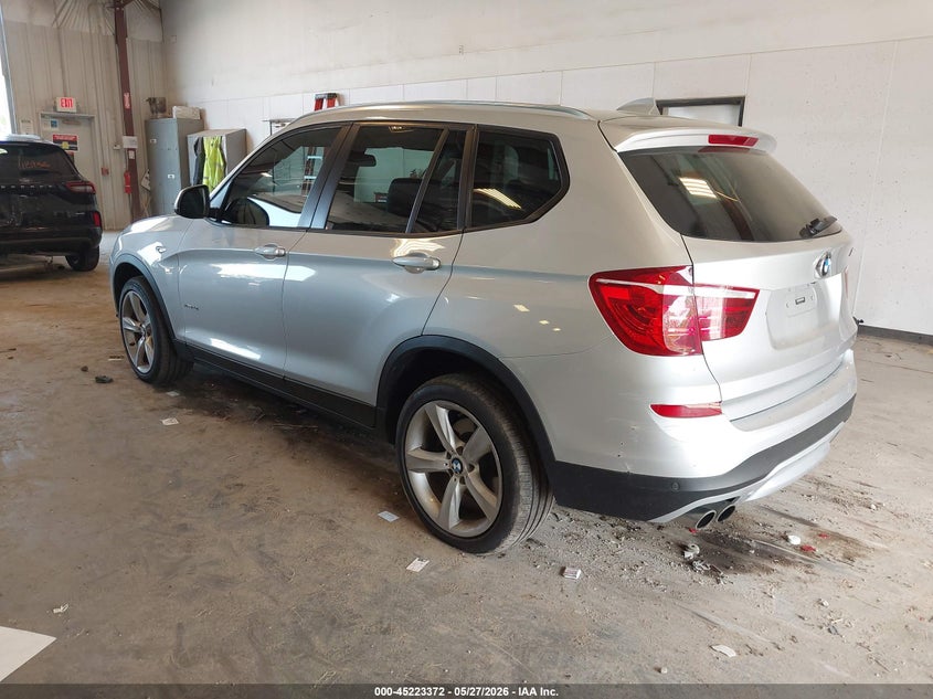 2017 BMW X3 VIN 5UXWX9C56H0T13226 IAAI salvage auction — REAR END, Salvage Title, sold $2,850 on 2026-07-22 (photo 3)
