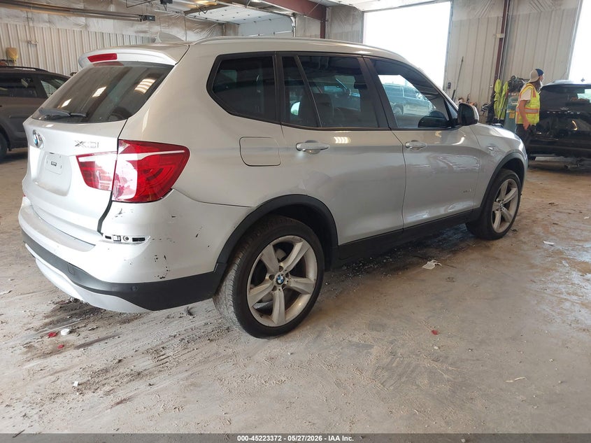 2017 BMW X3 VIN 5UXWX9C56H0T13226 IAAI salvage auction — REAR END, Salvage Title, sold $2,850 on 2026-07-22 (photo 4)