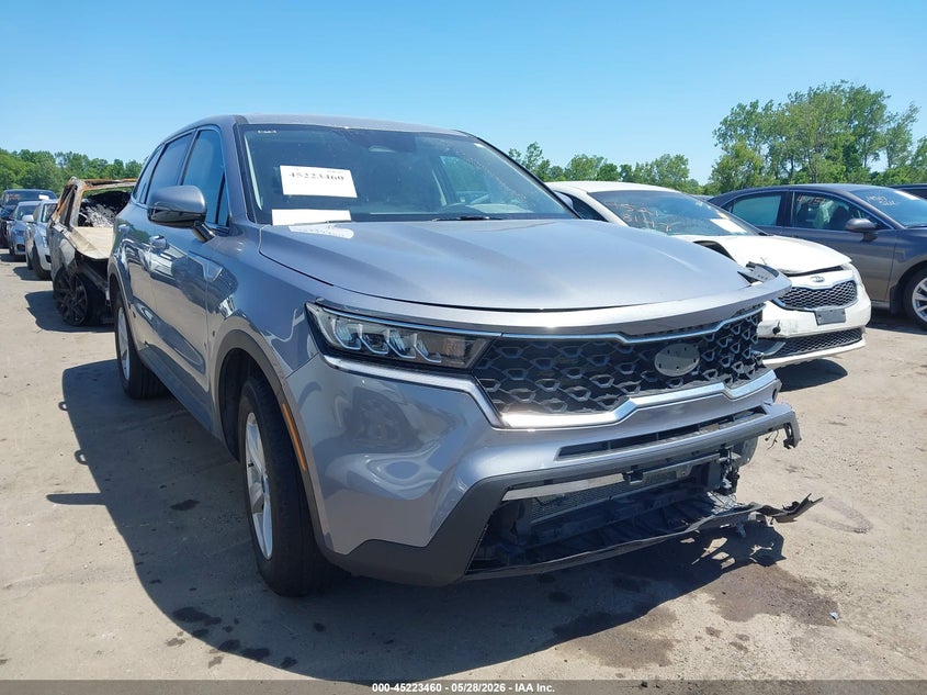 2021 Kia Sorento VIN 5XYRG4LC3MG046518 IAAI salvage auction — LEFT FRONT, Salvage Title, sold $3,550 on 2026-07-21 (photo 1)