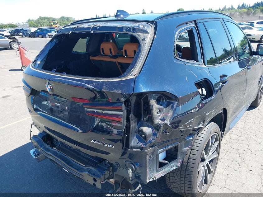 2022 BMW X3 VIN 5UX53DP00N9M86966 IAAI salvage auction — REAR END, Salvage Title, sold $20,500 on 2026-07-31 (photo 6)