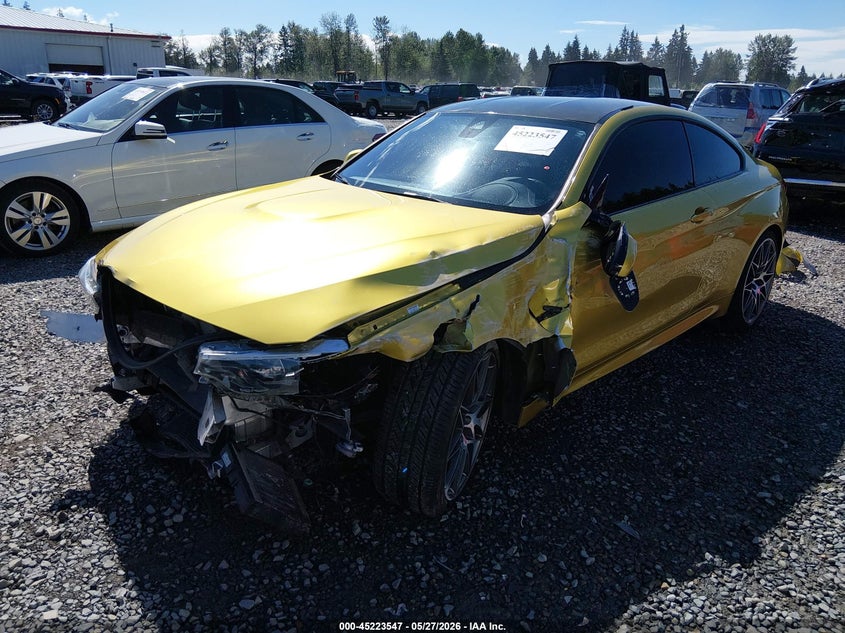 2018 BMW M4 VIN WBS4Y9C54JAA85342 IAAI salvage auction — FRONT END, Wait Title, sold $15,300 on 2026-08-21 (photo 2)