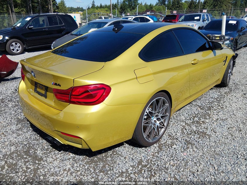 2018 BMW M4 VIN WBS4Y9C54JAA85342 IAAI salvage auction — FRONT END, Wait Title, sold $15,300 on 2026-08-21 (photo 4)
