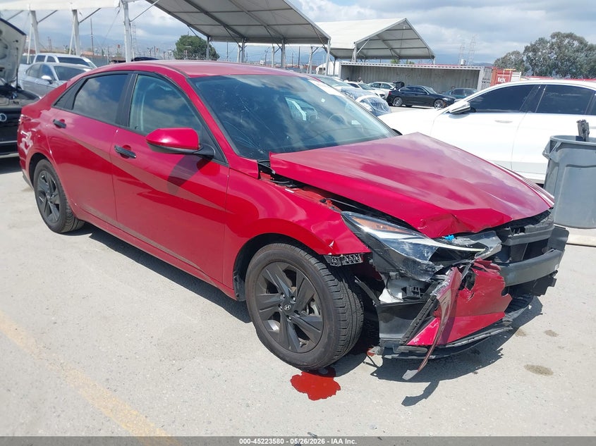 2021 Hyundai Elantra VIN KMHLM4AG8MU066455 IAAI salvage auction — FRONT END, Salvage Title, sold $2,250 on 2026-07-22 (photo 1)