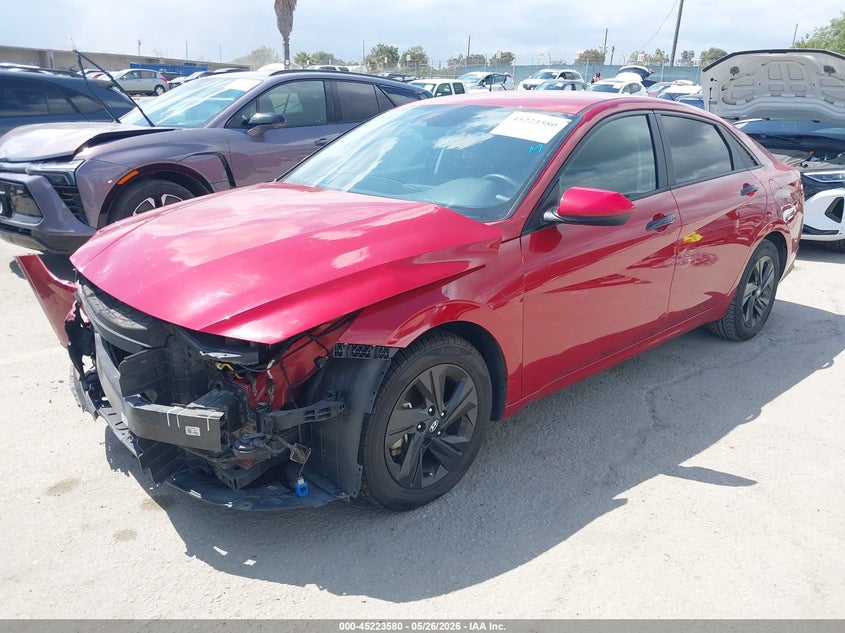 2021 Hyundai Elantra VIN KMHLM4AG8MU066455 IAAI salvage auction — FRONT END, Salvage Title, sold $2,250 on 2026-07-22 (photo 2)