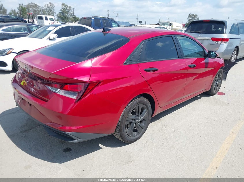 2021 Hyundai Elantra VIN KMHLM4AG8MU066455 IAAI salvage auction — FRONT END, Salvage Title, sold $2,250 on 2026-07-22 (photo 4)