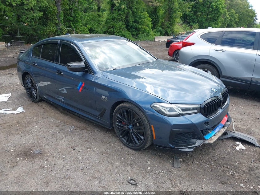 2023 BMW 5er VIN WBA13AG09PCM09854 IAAI salvage auction — REAR END, Salvage Title, sold $10,650 on 2026-07-07 (photo 1)