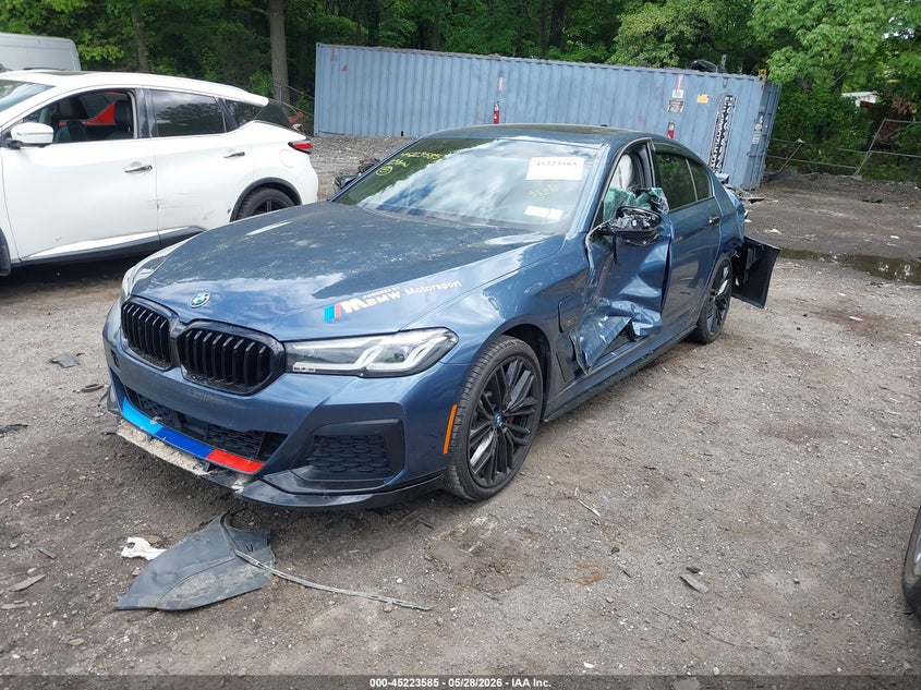 2023 BMW 5er VIN WBA13AG09PCM09854 IAAI salvage auction — REAR END, Salvage Title, sold $10,650 on 2026-07-07 (photo 2)
