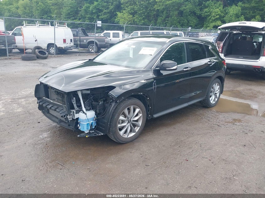2021 Infiniti Qx50 VIN 3PCAJ5BBXMF109036 IAAI salvage auction — FRONT END, Salvage Title, sold $7,250 on 2026-07-07 (photo 2)