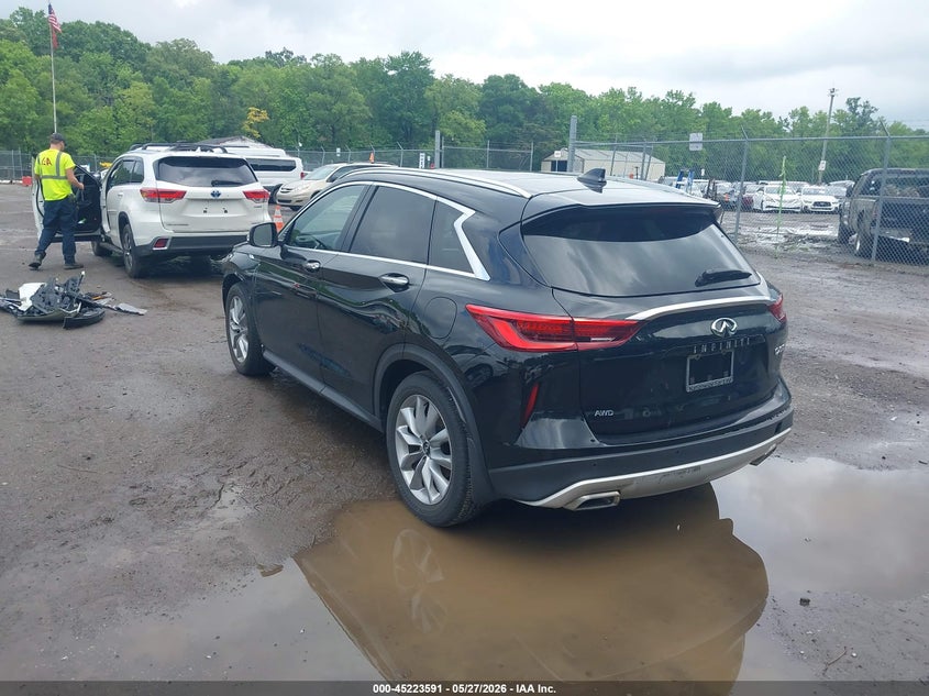2021 Infiniti Qx50 VIN 3PCAJ5BBXMF109036 IAAI salvage auction — FRONT END, Salvage Title, sold $7,250 on 2026-07-07 (photo 3)
