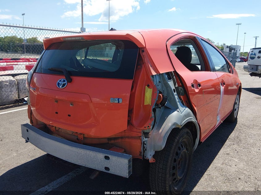 2014 Toyota Prius c VIN JTDKDTB37E1059909 IAAI salvage auction — REAR END, Salvage (New Jersey), sold $850 on 2026-07-27 (photo 4)