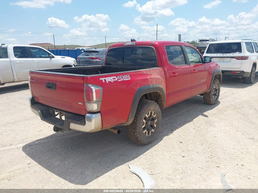 2021 Toyota Tacoma VIN 5TFCZ5AN1MX276100 IAAI salvage auction — HAIL, Original (Texas), sold $9,100 on 2026-07-23 (photo 4)