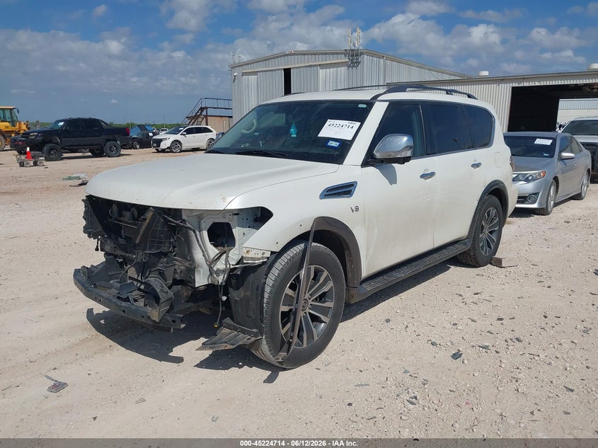 2019 Nissan Armada VIN JN8AY2NCXKX509250 IAAI salvage auction — FRONT END, Original (Texas), sold $9,500 on 2026-07-30 (photo 2)