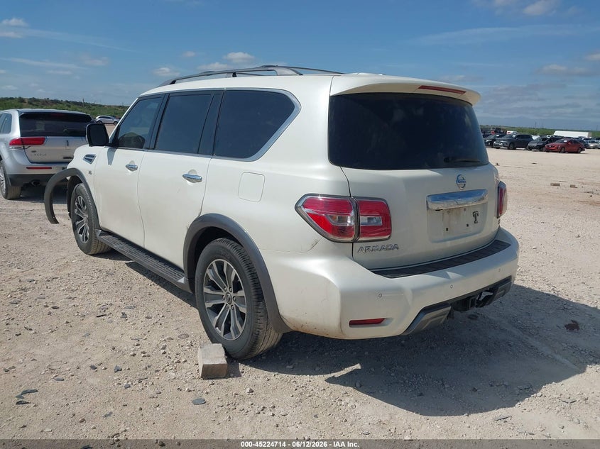 2019 Nissan Armada VIN JN8AY2NCXKX509250 IAAI salvage auction — FRONT END, Original (Texas), sold $9,500 on 2026-07-30 (photo 3)