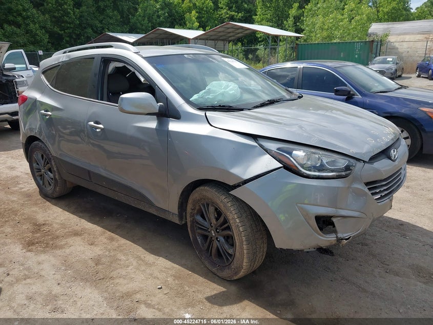 2015 Hyundai Tucson VIN KM8JUCAG1FU080685 IAAI salvage auction — FRONT END, Salvage Title, sold $975 on 2026-07-14 (photo 1)