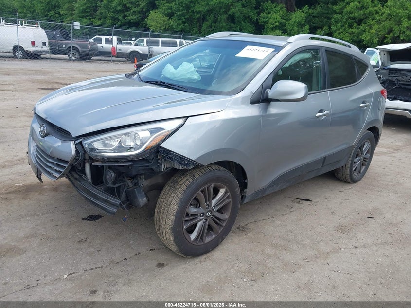 2015 Hyundai Tucson VIN KM8JUCAG1FU080685 IAAI salvage auction — FRONT END, Salvage Title, sold $975 on 2026-07-14 (photo 2)