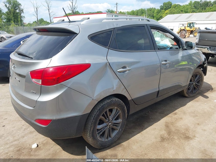2015 Hyundai Tucson VIN KM8JUCAG1FU080685 IAAI salvage auction — FRONT END, Salvage Title, sold $975 on 2026-07-14 (photo 4)