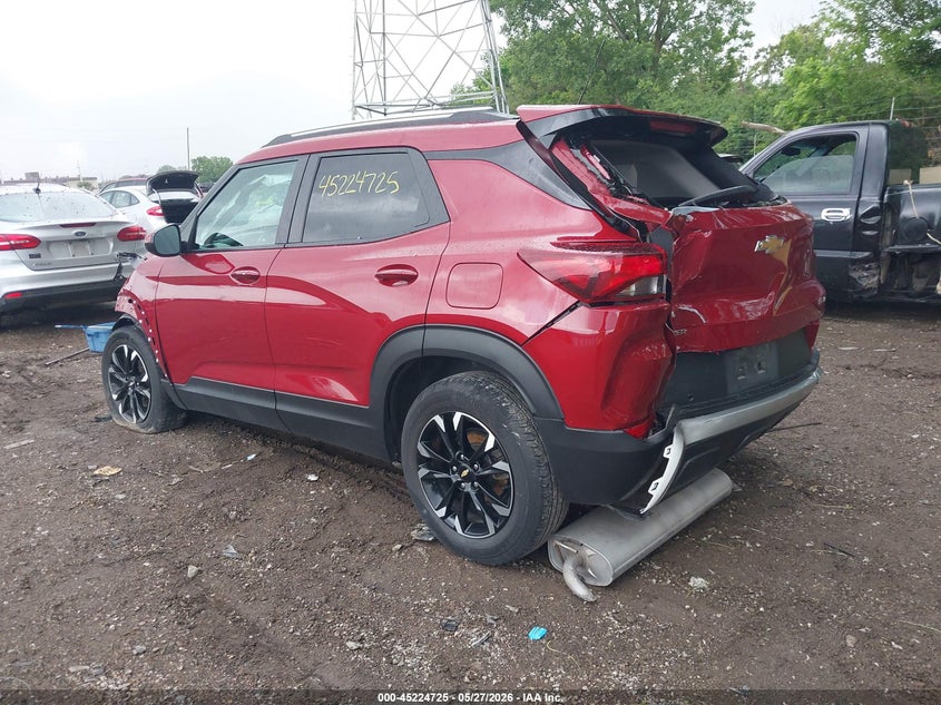 2021 Chevrolet Trailblazer VIN KL79MPSLXMB100416 IAAI salvage auction — FRONT END, Salvage (Indiana), sold $1,175 on 2026-07-08 (photo 3)