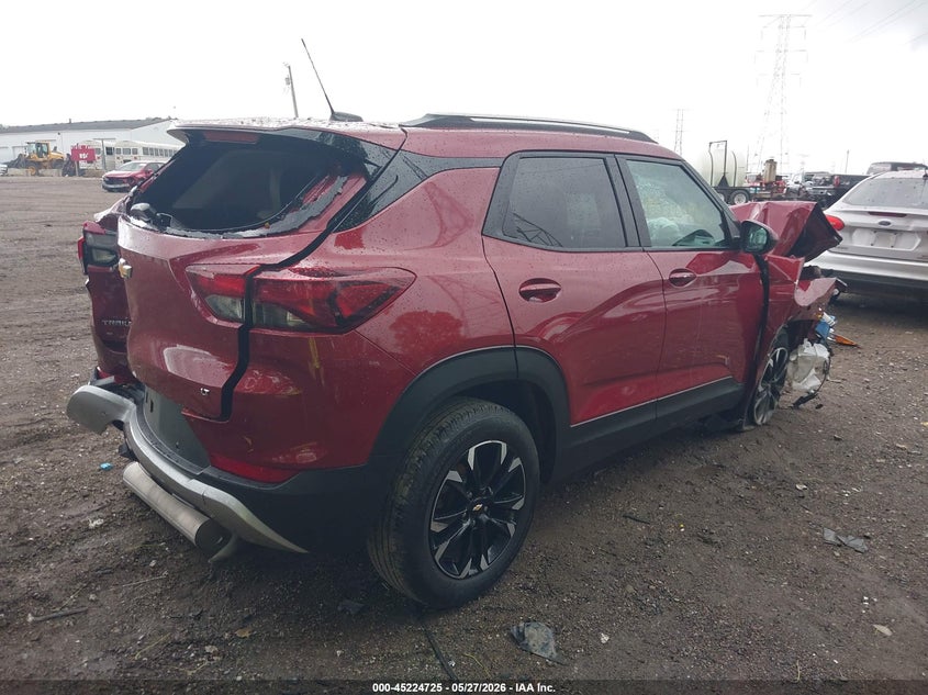 2021 Chevrolet Trailblazer VIN KL79MPSLXMB100416 IAAI salvage auction — FRONT END, Salvage (Indiana), sold $1,175 on 2026-07-08 (photo 4)