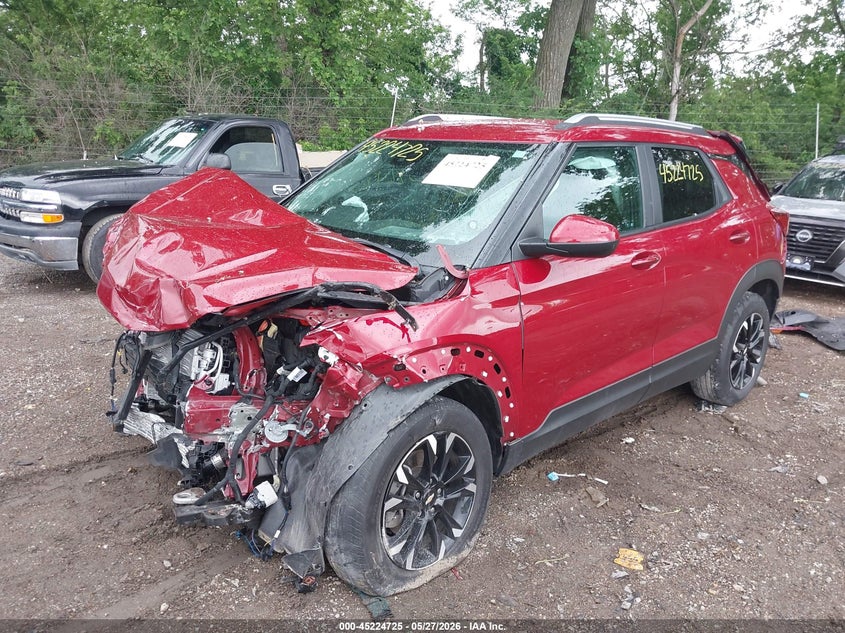 2021 Chevrolet Trailblazer VIN KL79MPSLXMB100416 IAAI salvage auction — FRONT END, Salvage (Indiana), sold $1,175 on 2026-07-08 (photo 6)