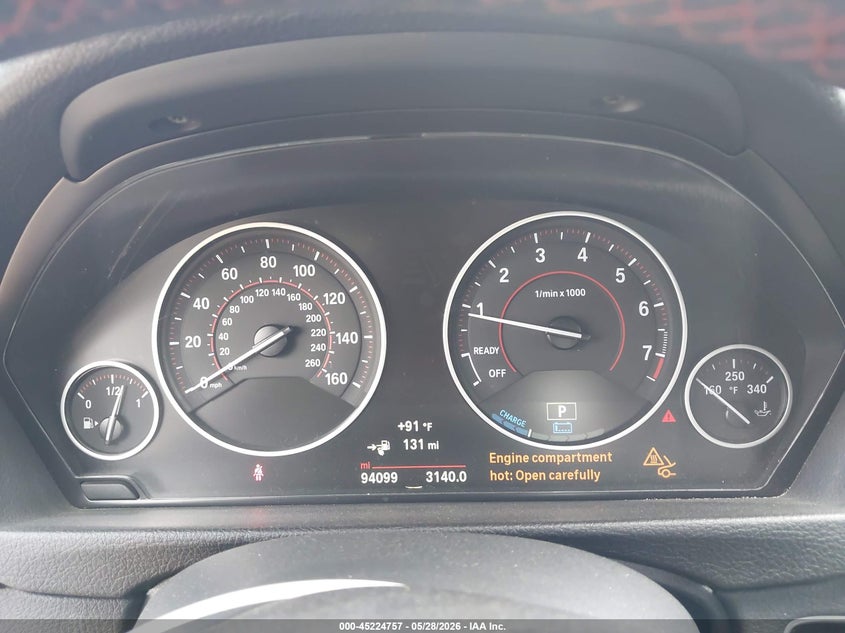 2017 BMW 3er VIN WBA8E1C38HA159044 IAAI salvage auction — FRONT END, Original (Texas), sold $3,500 on 2026-07-09 (photo 7)