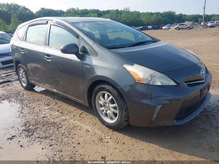 2013 Toyota Prius v VIN JTDZN3EU0D3225688 IAAI salvage auction — LEFT REAR, Salvage (Ohio), sold $725 on 2026-07-29 (photo 1)