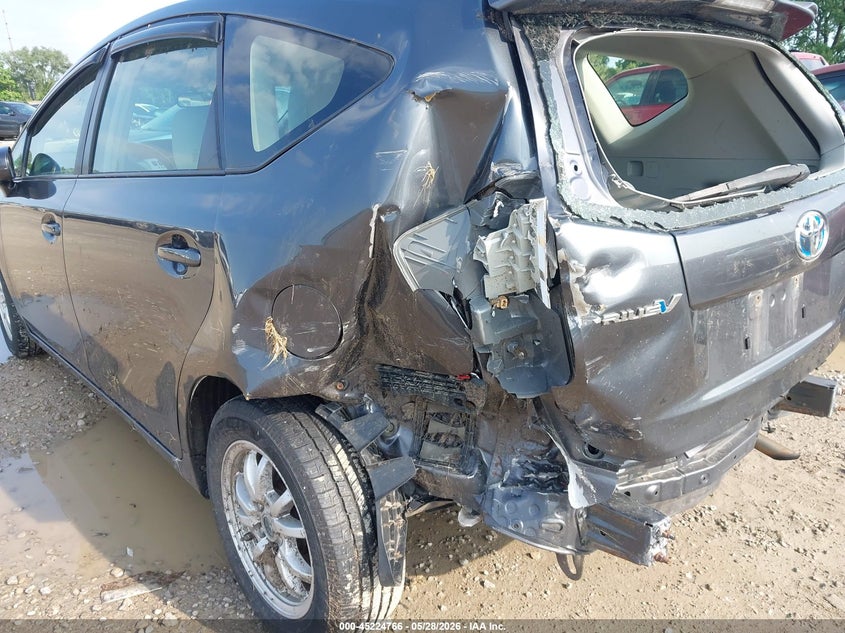 2013 Toyota Prius v VIN JTDZN3EU0D3225688 IAAI salvage auction — LEFT REAR, Salvage (Ohio), sold $725 on 2026-07-29 (photo 6)