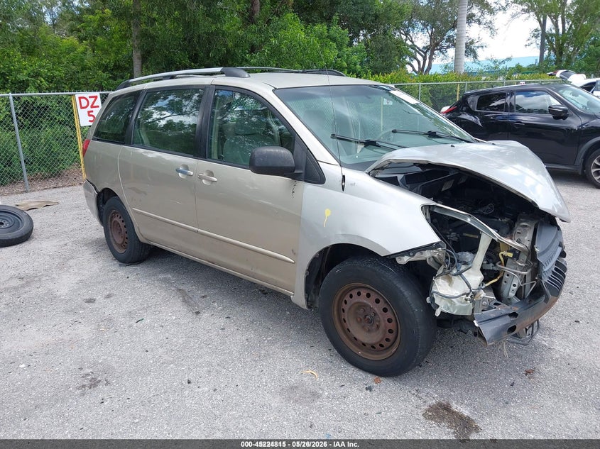 2005 Toyota Sienna VIN 5TDZA23C35S346103 IAAI salvage auction — FRONT & REAR, Salvage (Idaho), sold $475 on 2026-07-20 (photo 1)