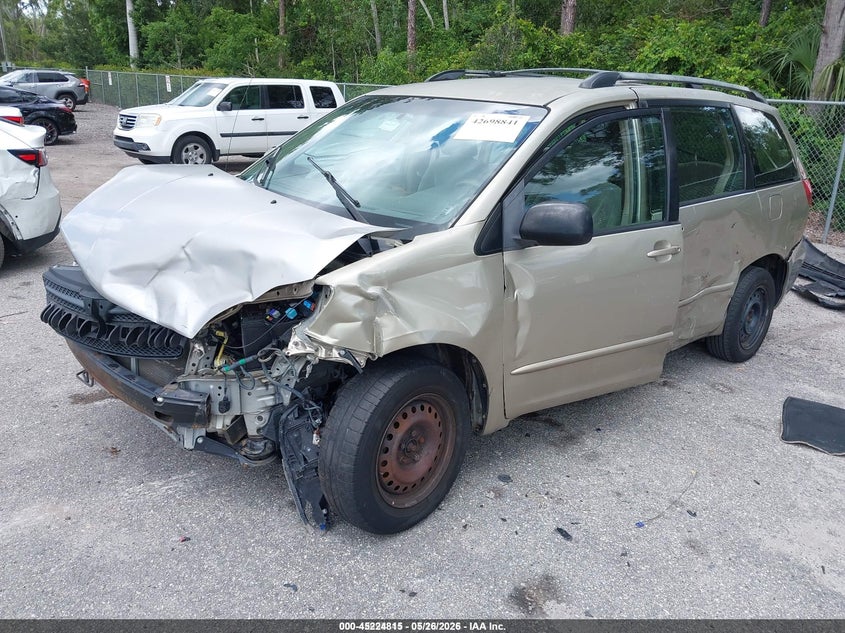 2005 Toyota Sienna VIN 5TDZA23C35S346103 IAAI salvage auction — FRONT & REAR, Salvage (Idaho), sold $475 on 2026-07-20 (photo 2)
