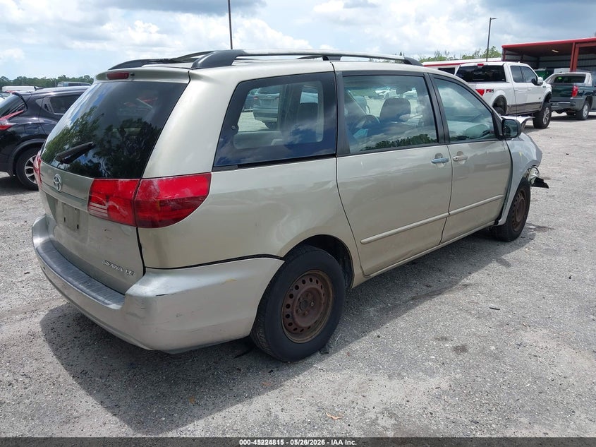 2005 Toyota Sienna VIN 5TDZA23C35S346103 IAAI salvage auction — FRONT & REAR, Salvage (Idaho), sold $475 on 2026-07-20 (photo 4)