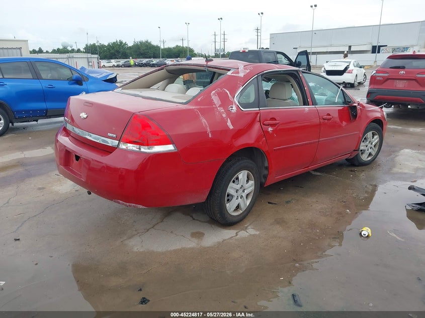 2007 Chevrolet Impala VIN 2G1WB58K479215803 IAAI salvage auction — ROLLOVER, Salvage (Texas), sold $100 on 2026-07-09 (photo 4)