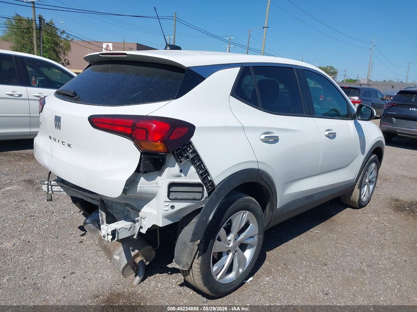 2025 Buick Encore gx VIN KL4AMCSL8SB049174 IAAI salvage auction — REAR END, Salvage Title, sold $7,100 on 2026-07-22 (photo 4)