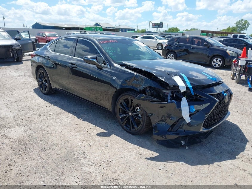 2024 Lexus ES VIN 58AJZ1B19RU165089 IAAI salvage auction — FRONT END, Original (Texas), sold $20,500 on 2026-08-21 (photo 1)