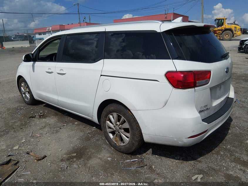 2016 Kia SEDONA VIN KNDMB5C11G6195207 IAAI salvage auction — WATER/FLOOD, Clear (Tennessee), sold $325 on 2026-07-11 (photo 3)