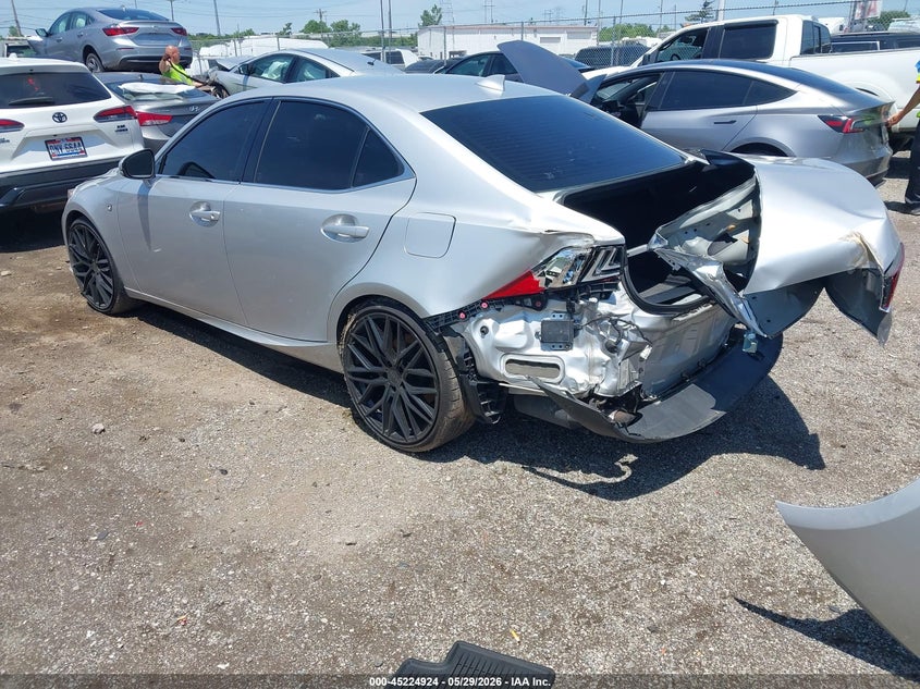 2014 Lexus Is VIN JTHCE1D28E5003978 IAAI salvage auction — REAR END, Salvage (Ohio), sold $2,000 on 2026-07-30 (photo 3)