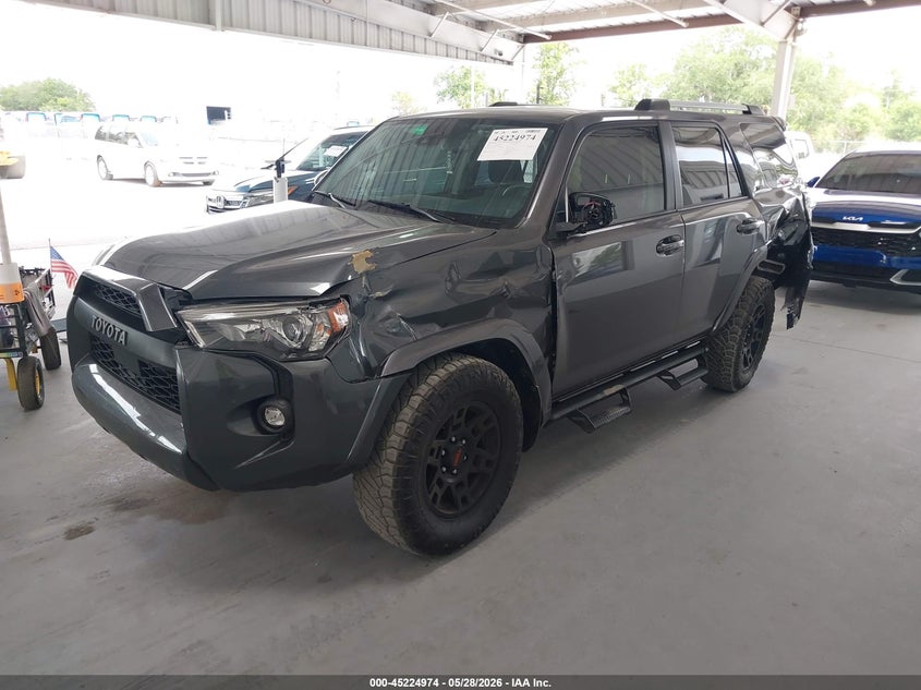 2021 Toyota 4runner VIN JTEEU5JR7M5241627 IAAI salvage auction — LEFT SIDE, Rebuildable (Florida), sold $7,700 on 2026-07-29 (photo 2)